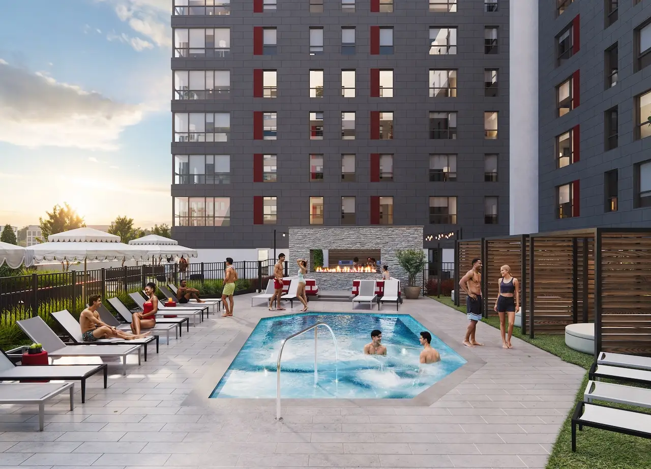 Pool Student housing - Theory Madison