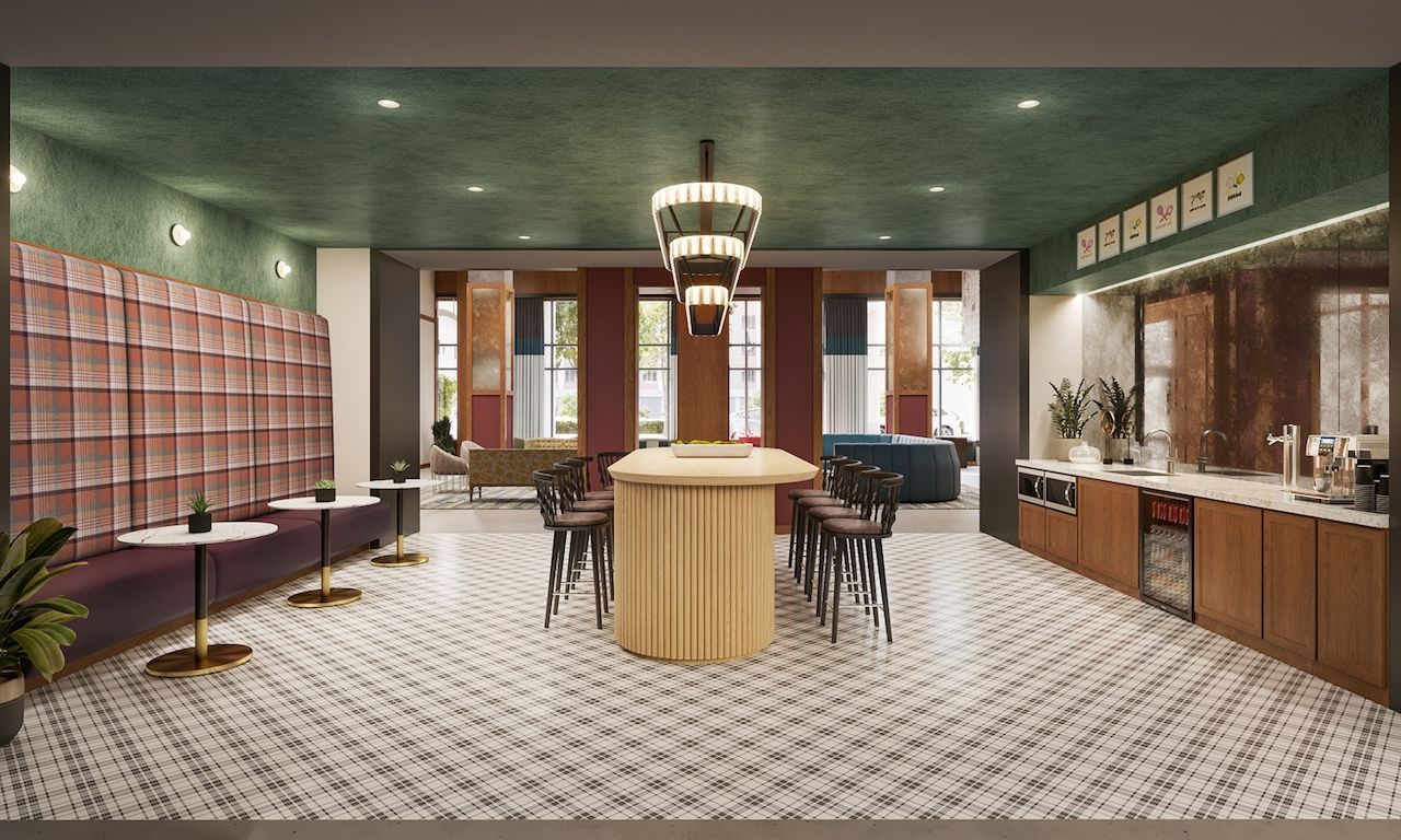 cafe rendering theory madison apartments