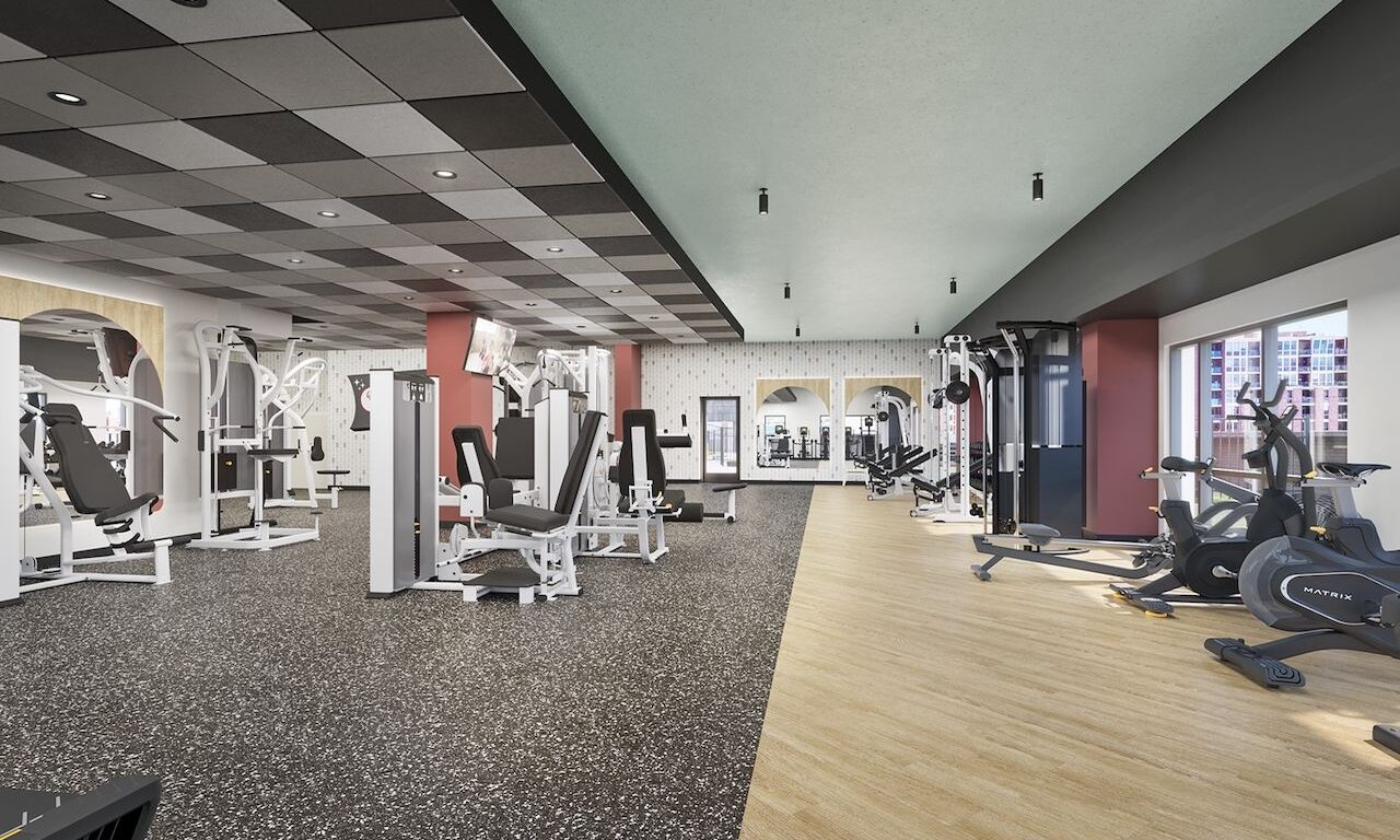 fitness rendedring theory madison apartments